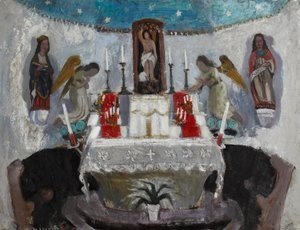 In the Church of St Jean, Tréboul, c.1953-54 by Anne Redpath