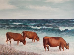 Cows of Österlen by Annette Armitage