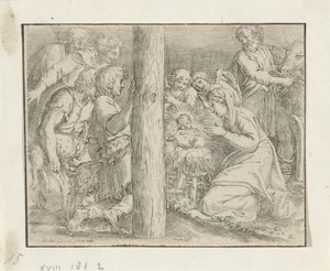 Adoration of the Shepherds by Annibale Carracci