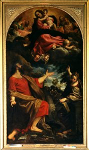 Apparition of the Virgin to St. Luke and St. Catherine of Alexandria