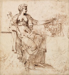 Justice by Annibale Carracci