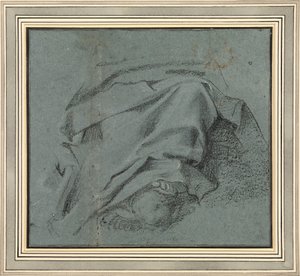 Study for the Drapery Across the Legs of the Virgin for the Assumption Altarpiece, S. Maria del Popolo by Annibale Carracci