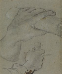 Study for the Hands of St John by Annibale Carracci