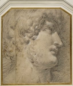 Head of the Emperor Gallienus (or Hadrian, after the antique) by Annibale Carracci