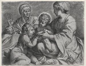Madonna with the Bowl by Annibale Carracci
