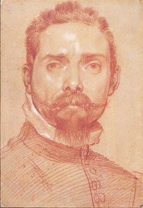 Male Portrait by Annibale Carracci