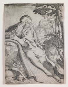 Mary Magdalen in the Wilderness by Annibale Carracci