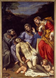 Pieta with Saint Francis of Assisi and Saint Mary Magdalene