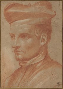 Portrait of an Ecclesiastic Wearing a Biretta by Annibale Carracci