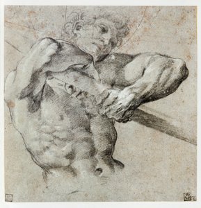 Study of a Male Figure by Annibale Carracci