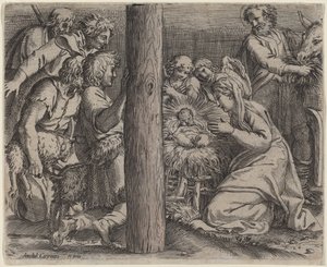 The Adoration of the Shepherds by Annibale Carracci