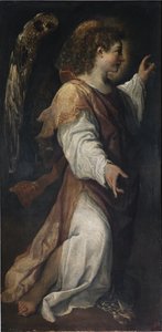 The Angel of the Annunciation (detail) by Annibale Carracci