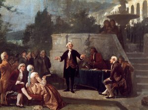 Carlo Goldoni Declares a Sonnet Before the Colonia Alfea in the Scotto Garden of Pisa by Annibale Gatti