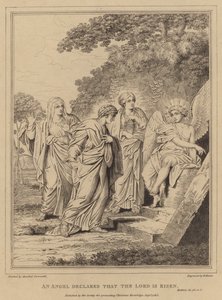 An Angel declares that the Lord is risen, Matthew