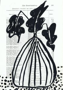 Modern Fig Line Drawing