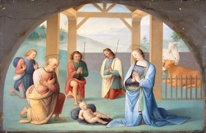 Adoration of the Infant Christ (After Perugino) by Annie Louisa Swynnerton