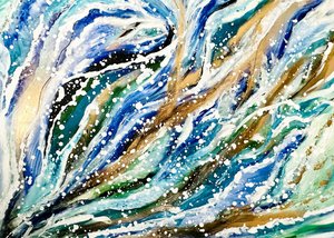 Glistening Ocean Flow