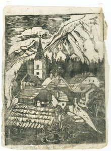 Village in the Mountains by Anny Dollschein