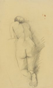 Kneeling Female Nude from the Back