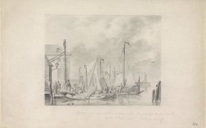 Arrival in Amsterdam of Refugees from the Flood, 1825 by Anonymous
