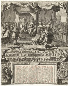 Allegory on the Peace with England in 1674 and the Almanac for the Year 1675 by Anonymous
