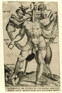 Allegorical Five-Headed Monster