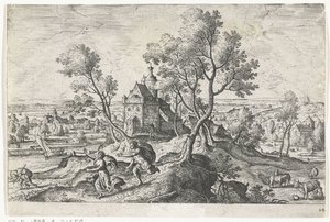 Apollo Pursuing Daphne by Anonymous