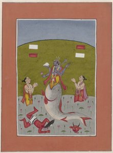 Avatar of Vishnu Emerging from the Mouth of a Fish (Avatars of Vishnu series) by Anonymous