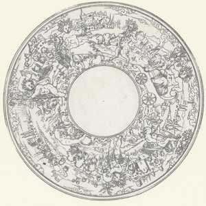 Bacchus Riding in a Goat Cart (series title: Landscapes with Processions of Bacchus and His Followers) by Anonymous
