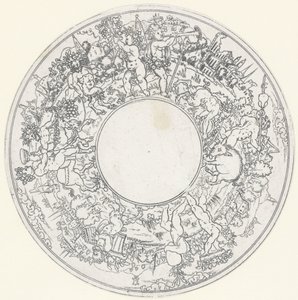 Bacchus Riding on a Donkey by Anonymous