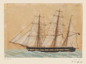 Bark at Sea by Anonymous