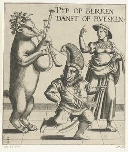 Bear with Bagpipes by Anonymous