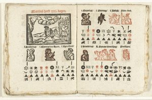 Pages with the Prediction for the Month of March, 1712 by Anonymous