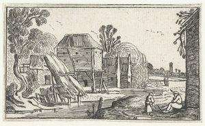 Farm and Barn on Stilts by Water