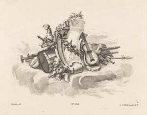 Cartouche with Musical Instruments