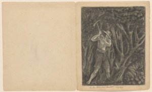 Coolen Begin to Cut Down a Forest in Ngoro, ca. 1820-1850 by Anonymous