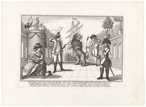 The Dutch Lion Tamed by Prussia, 1787 by Anonymous