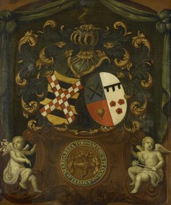 The Alliance Arms of Jacob Ploos van Amstel and Margareta Tol, 1683 by Anonymous