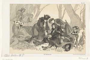 The Fatal Fall of William III During a Hunt, 1702 by Anonymous