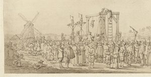 The Coffin of Ledenberg is Hung on the Gallows, 1619 by Anonymous