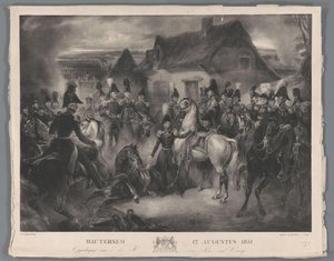 The Replacement of the Wounded Horse of the Prince of Orange (the Later King William II), During the Battle of Boutersem, 12 Aug. 1831