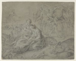 Diana and Her Nymphs after the Hunt by Anonymous