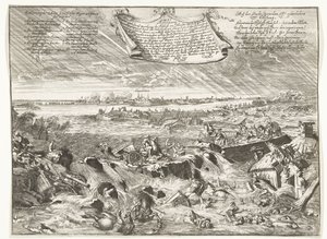 Dike Breach at Coevorden, 1673 by Anonymous