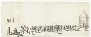 Dominicus is Pulled to the Round Lutheran Church in a Wheelbarrow, 1683-1684 by Anonymous