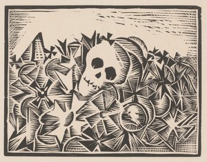 Skull among War Crosses (Against War and Fascism)
