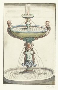 Three Round Basins Above Each Other by Anonymous