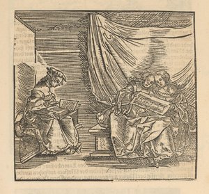 Three Singing Figures by Anonymous