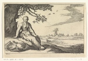 A Young Woman Under a Tree (Four Pastoral Scenes)