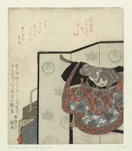 A Folding Screen with a Kimono on a Rack