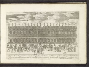 Facade of the Biblioteca Marciana in Venice (Scenes from Venetian Life) by Anonymous